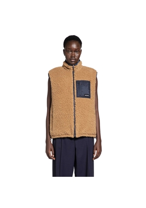 Technical Pongé Teddy Down Vest