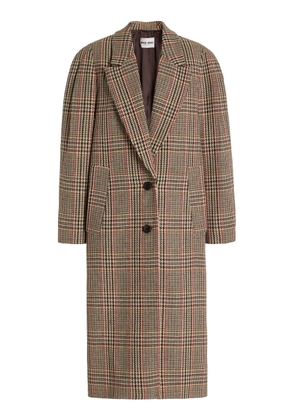 Miu Miu Single-Breasted Tartan Coat - Moda Operandi