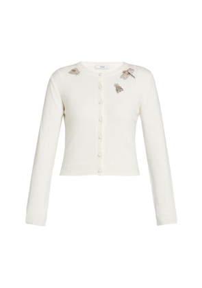 Erdem Embellished Wool-Blend Cardigan - Moda Operandi