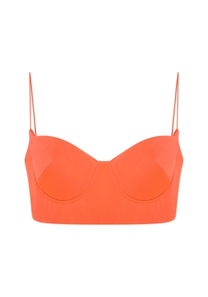 Alex Perry HART satin bustier top - Moda Operandi