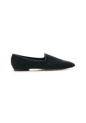 Aeyde Vanna Velvet Loafers - Moda Operandi