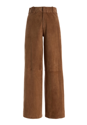 ARMA Marina Stretch-Suede Trousers - Moda Operandi