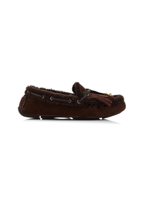 Jimmy Choo Manon Shearling Driving Loafers - Moda Operandi