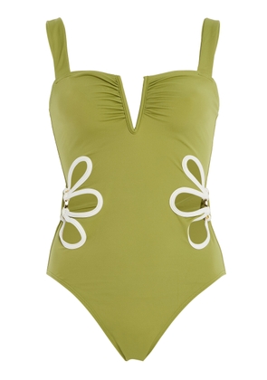 FOLLOW SUIT Exclusive The Flora Cutout One-Piece Swimsuit - Moda Operandi