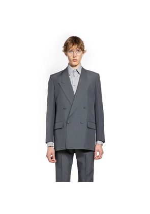 Double-Breasted Twill Blazer