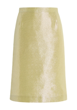 FRANÇOISE Exclusive Poppy Iris-Print Skirt - Moda Operandi