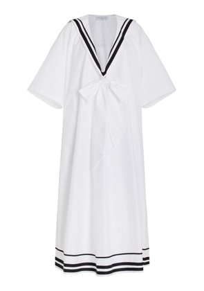 FRANÇOISE Exclusive Coco Tie-Front Cotton Sailor Dress - Moda Operandi
