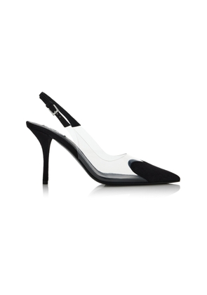 ALAÏA Le Cœur Suede Slingback Pumps - Moda Operandi