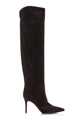 Gianvito Rossi Hansen Cuissard Suede Over-The-Knee Boots - Moda Operandi