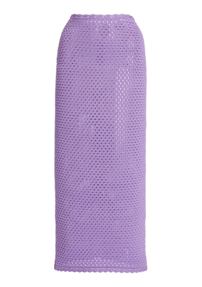 Dolce & Gabbana Crocheted Cotton Midi Skirt - Moda Operandi