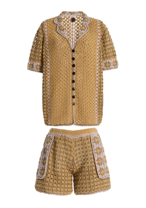 Akoia Swim Exclusive Moa Crocheted Cotton Short Set - Moda Operandi