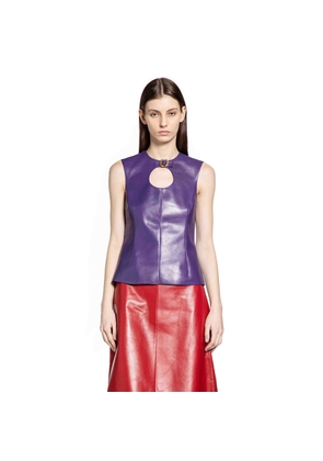Nappa leather top with buckle