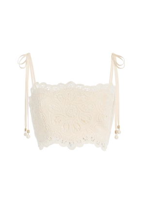 Zimmermann Rhiannon Lace Crop Top - Moda Operandi