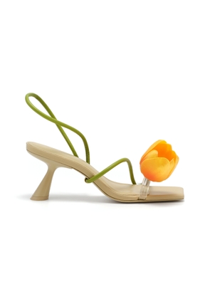 Cult Gaia Ria Sculptural Leather Sandals - Moda Operandi