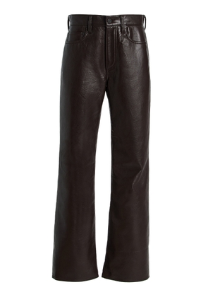 Citizens of Humanity Genova Low-Rise Bootcut Leather Pants - Moda Operandi