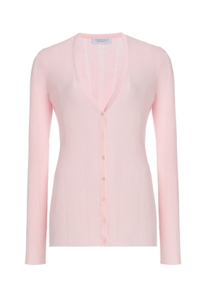 Gabriela Hearst Lillian Pointelle-Knit Wool Cardigan - Moda Operandi