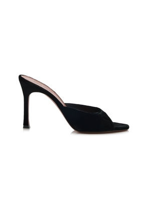 Amina Muaddi Alexa Velvet Mules - Moda Operandi
