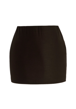 Marie Adam-Leenaerdt Base Crepe Mini Skirt - Moda Operandi