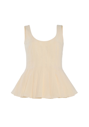Ashlyn Leon Organic Cotton Peplum Tank Top - Moda Operandi