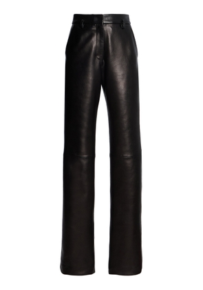 Brandon Maxwell The Kaia Leather Straight-Leg Pants - Moda Operandi