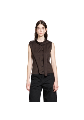 Asymmetrical Sleeveless Cardigan