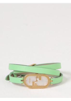 O'Lock Vertical Fendi watch in stainless steel and leather