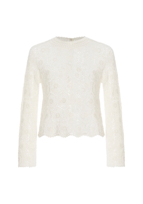 NILI LOTAN Gibson Crocheted Cotton Top - Moda Operandi