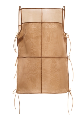 STAUD Chandler Tie-Detailed Chiffon Top - Moda Operandi