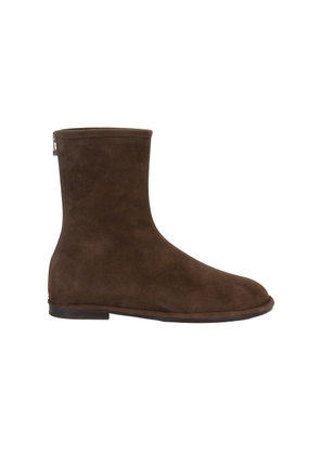 SALONDEJU Suede Ankle Boots - Moda Operandi