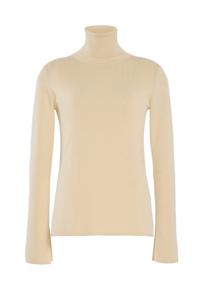 Ashlyn Kiana Silk-Cotton Turtleneck Sweater - Moda Operandi