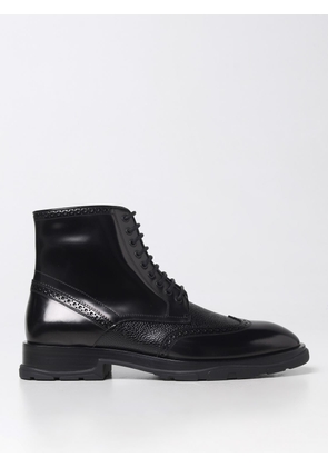 McQueen ankle boots in brushed leather