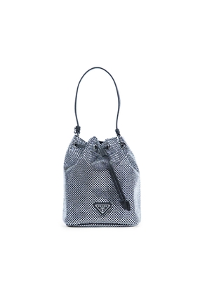 Satin and Crystals Bucket bag