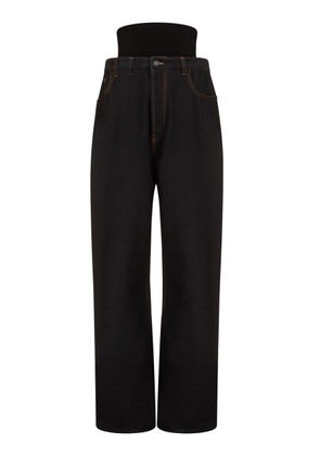 ALAÏA Low-Rise Straight-Leg Jeans - Moda Operandi
