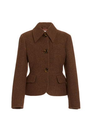 Miu Miu Single-Breasted Wool Blazer - Moda Operandi