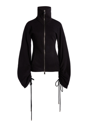 Lanvin Zipped Cotton-Cashmere Jacket - Moda Operandi