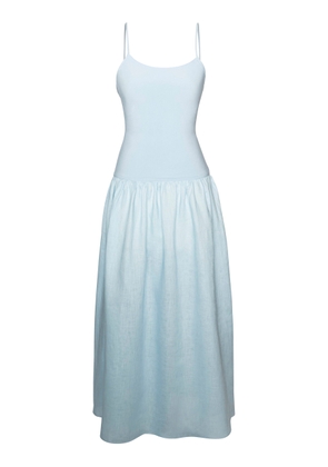 Laura Garcia Lauren Drop-Waist Jersey-Linen Maxi Dress - Moda Operandi