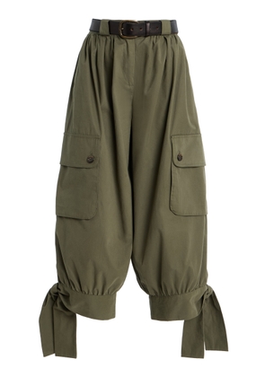 Sea Arianna Belted Cotton Cargo Capri Pants - Moda Operandi