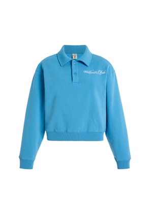 Sporty & Rich Wellness Club Cotton Polo Sweatshirt - Moda Operandi