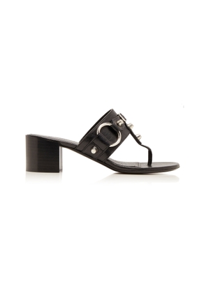 Balenciaga City Leather Sandals - Moda Operandi