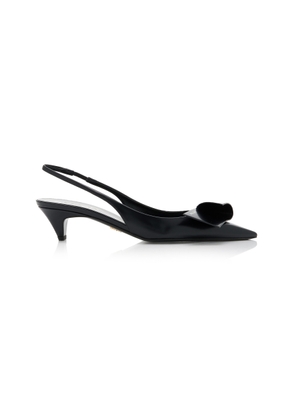 Prada Leather Slingback Pumps - Moda Operandi