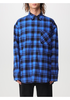 Off-White overshirt in checkered cotton