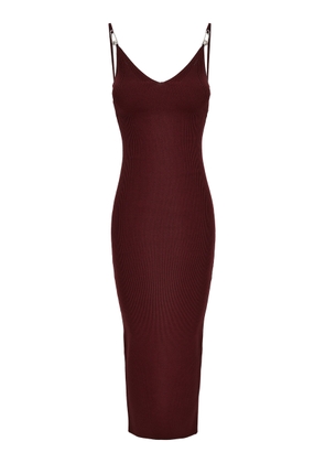 Versace Ribbed-Knit Midi Dress - Moda Operandi