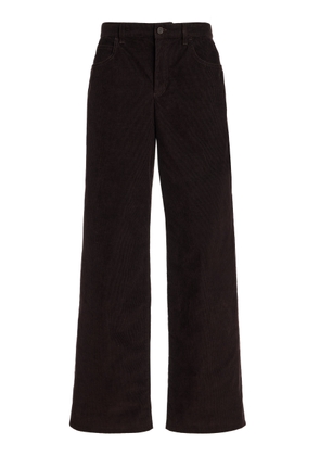 The Row Egglita Corduroy High-Rise Straight-Leg Jeans - Moda Operandi