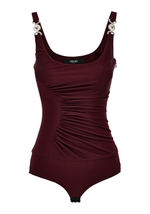 Versace Ruched Jersey Bodysuit - Moda Operandi