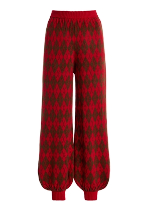 LA VESTE Arlequín Knit Wool Pants - Moda Operandi