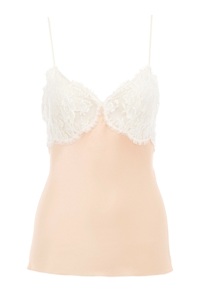 Chloé Lace-Trimmed Silk Satin Lingerie Top - Moda Operandi