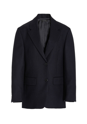 Prada Pinstriped Wool Blazer - Moda Operandi