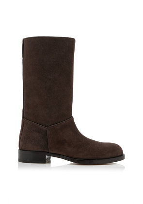 The Row Nobilis Leather Boots - Moda Operandi