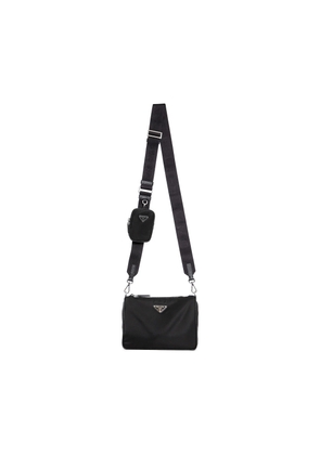 Re-Nylon and Saffiano Leather Shoulder Bag