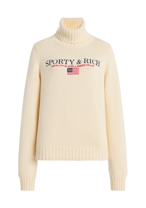 Sporty & Rich Nautical Knitted Cotton Sweater - Moda Operandi
